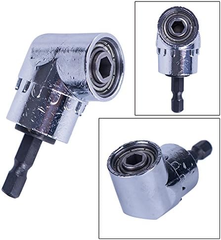 Wazaza Right Angle Drill 105 Degree Right Angle Driver Angle Extension Power Screwdriver Drill