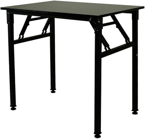 Amazon Co Jp 折りたたみデスク パソコンデスク 机 ワークデスク 幅80cm 奥行56cm 高さ73 5cm 組み立て不要 Pcデスク ダイニングテーブル 作業机 学習机 ベーシックテーブル コンパクト Rs17 Pdk50bk ブラック ホーム キッチン