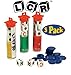 George & Company LLC LCR Dice Game Set Bundle (Left Right Center) - 3 Pack Assorted Colors