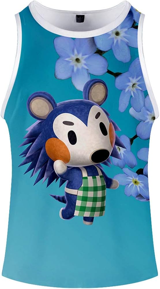 Animal Crossing T-Shirt Summer Vest 3D Digital Printed Tank Top Round