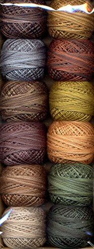 Valdani Size 8 Perle Cotton Embroidery Thread Earthly Treasures Collection (PC8-EarthlyT)