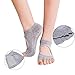 Yoga Socks 5 Pairs Non Slip Grip Half Toe Yoga Socks for Ballet, Yoga, Pilates, Barre Cotton Socks with Grips for Women