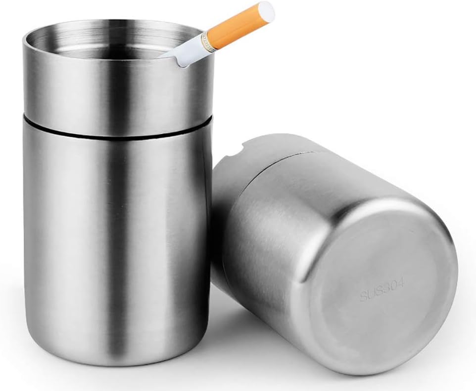 Chingde Outdoor Ashtray, Garden Ashtray Stainless Steel, Flame Retardant, High Temperature Resistant, Detachable - Image 5