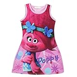 ZHBNN Trolls Girs Comfy Loose Pajamas (Pink,140/7-8Y)