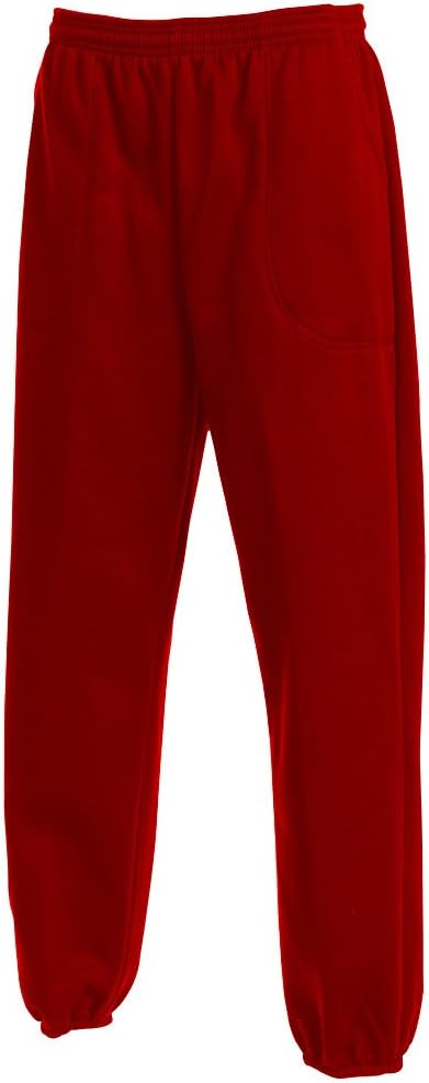 LA Speedy Men's Classic 3 Pocket Fleece Sweatpants Elastic Bottom Made in USA