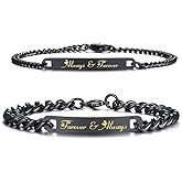 Global Jewelry Forever and Always Couple Bracelet Matching Set Valentine Gift (A SET)