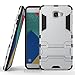 Cocomii Iron Man Armor Galaxy A9/A9 Pro Case, Slim Thin Matte Vertical & Horizontal Kickstand Reinforced Drop Protection Fashion Bumper Cover Compatible with Samsung Galaxy A9/A9 Pro (Silver)