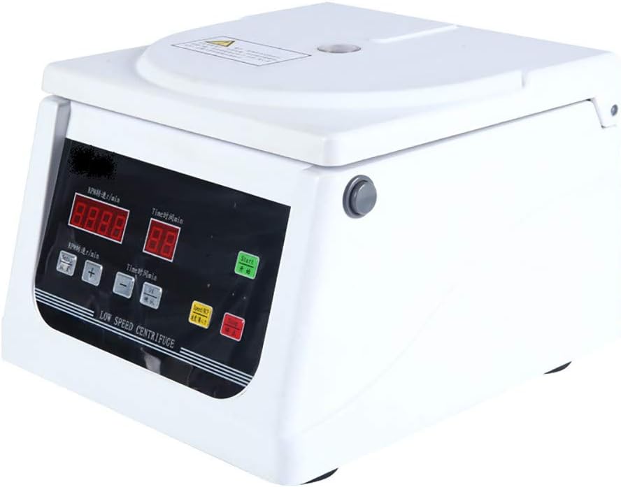 Centrifuge Electric Blood Mixer Table Type Low Speed Self Balance Lab Desktop, Timer Speed Control (Timer 0～99min) 0-4000 Rpm, Cap:8 * 15ml, Biology, Medicine, Chemistry, Clinical, Production
