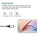 Android Charger 6FT, HUHUTA 4Pack Durable Nylon Braided USB 2.0 to Micro USB Cable High Charging Speed Cord Compatible Android, Samsung Galaxy S7 S6 Edge, Note 5 4, Motorola, Nexus, LG, PS4 and More