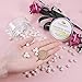 PH PandaHall 200 Pcs 8mm Tiny Satin Luster Glass Pearl Bead Round Loose Spacer Beads for Earring Bracelet Necklace Jewelry Making, White