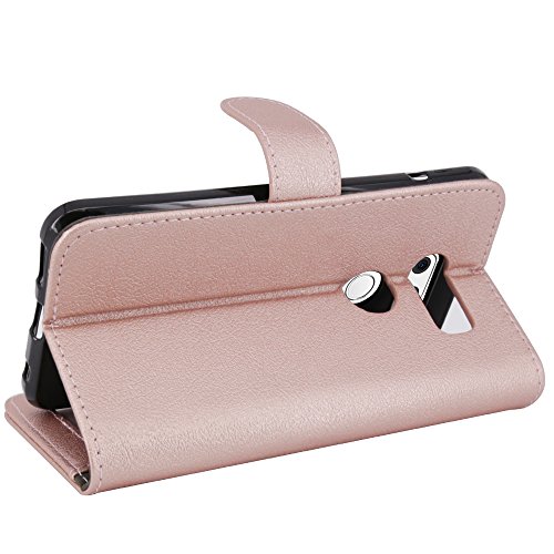 image for LG V30 Case, TAURI [Stand Feature] [PU Leather] Wallet Case with Card 