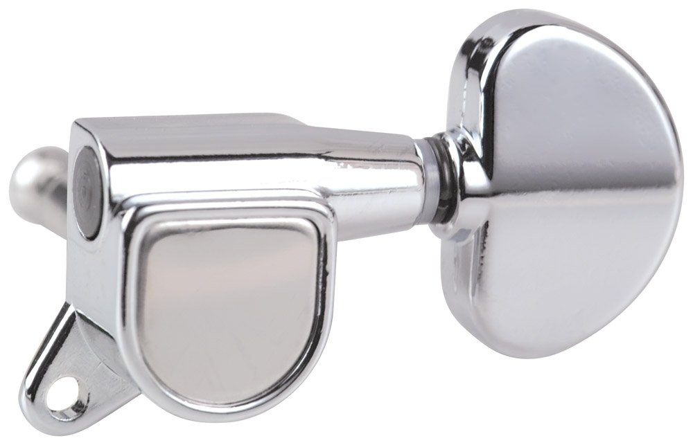 Golden Gate F-2201 Acoustic Guitar Tuners - 6 Individual (3+3) - Chrome