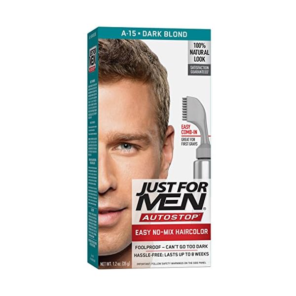 Just For Men Easy Comb-In Color, Hair Coloring for Men with Comb Applicator - Dark Blond, A-15