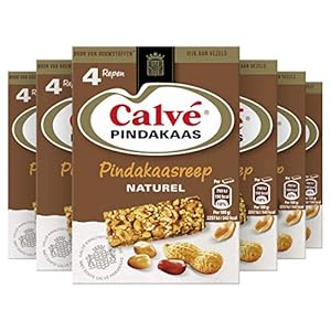 Calvé Naturel Snackreep, vezelrijke snackreep voor tussendoor – 6 x 4 repen – Voordeelverpakking