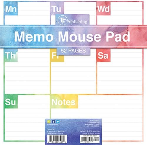 Elements Weekly Memo Mouse Desk Pad