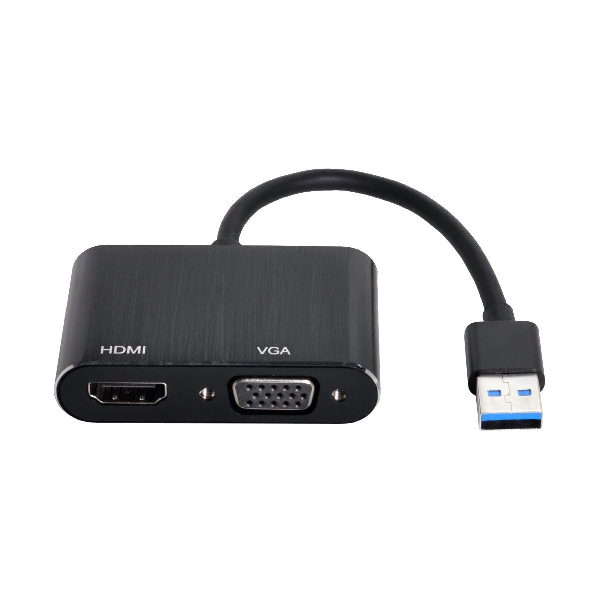 Cablecc USB 3.0 & 2.0 to HDMI & VGA HDTV Adapter Cable External Graphics Card for Windows Macbook Laptop
