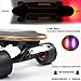 WONDERHOO Skateboard Lights - New Upgrade USB Rechargable LED Flashing Safety Headlights or Taillights Fits On Any Longboards Bikes Scooters