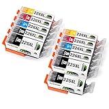 JARBO Replacement Canon PGI-225XL CLI-226XL Ink Cartridges 11 Packs(3 Big Black 2 Small Black 2 Cyan 2 Magenta 2 Yellow) Used in Canon PIXMA MX892 MX882 MG5220 IP4820 IX6520 MG5320 MG6220 MG8220