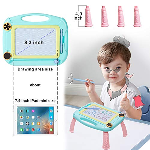 LODBY Magnetic Doodle Board Toys for 1-4 Year Old Boys Gifts, Baby Magna Drawing Board for Kids Toys for Boys Age 1 2 3 Sketch Pad for Boys Birthday Gifts for 1 2 3 4 Year Old Boys Gifts Age 1-4