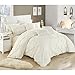 Chic Home 10 Piece Hannah Pinch Pleated, Ruffled and Pleated Complete King Bed in a Bag Comforter Set Beige with Sheet Set