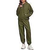 HOTIAN Womens Fleece 2 Piece Outfits Sweatsuit Pullover Sweatshirt Hoodie and Joggers Sweatpants Tracksuit Sets