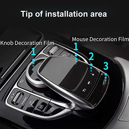 [Pack of 2] Navigation Touch Controller PET Film for Mercedes Benz COMAND Touchpad, Touch Screen Sensitive Protector Invisible Ultra HD Clear Film Anti Scratch Skin Guard - Thumbnail 4