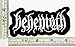 Black White BEHEMOTH Rock Music Band Patch Embroidered Iron on Hat Jacket Hoodie Backpack Ideal for Gift