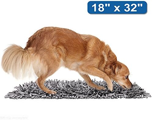 Pikaon Extra Large Pet Snuffle Mat Dog Slow Foraging Feeding Mat/Sleeping Bed 18” x 32”