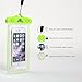 Sunny Tag Glow in Dark-Floating Waterproof Universal Phone Dry Bag Case, 20-Pack Blue, Green, Pink, Orange
