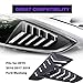 Side Window Louvers Fit for Ford Mustang 2015 2016 2017 2018 2019 2020 2021 2022 2023 Windshield Sun Shade Cover Matte Black - Pair