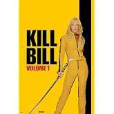 POSTER STOP ONLINE Kill Bill Volume 1 - Movie Poster (Regular Style - Black Mamba &amp; Katana) (Size 24 x 36)