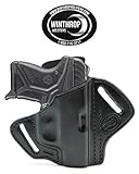 Winthrop Holsters OWB Pancake Black Leather Holster (Ruger LCP II #1180)