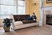 Stratton Collection Quilted Reversible Furniture Protector in Solid Colors By Home Fashion Designs Brand (Sofa, Chocolate / Ivory)