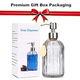 Large Soap Dispenser with Non-Slip Silicone Pad – Premium Quality – Dish and Hand Soap Dispenser – Rust Proof Stainless… 51B5zXz2NlL