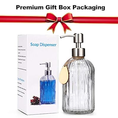 Large Soap Dispenser with Non-Slip Silicone Pad – Premium Quality – Dish and Hand Soap Dispenser – Rust Proof Stainless… 51B5zXz2NlL