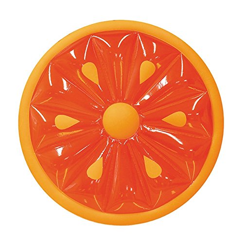 Swimline 60-Inch Inflatable Heavy-Duty Swimming Pool Orange Slice Float | 9054