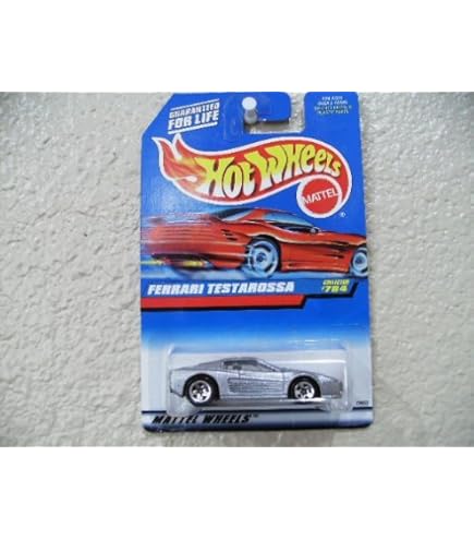 Amazon.com: HOT WHEELS SILVER FERRARI TESTAROSSA #784 5 DOT