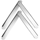Folding Step Ladder Hinge Replacement Kit Aluminum Herringbone Ladder Tie Rod Ladder Accessories Silver,2pcs