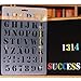 Pack of 4 Large Letter Nunber & Graphics Drawing Painting Stencils Scale Template for Scrapbooking, Card and Craft Projects