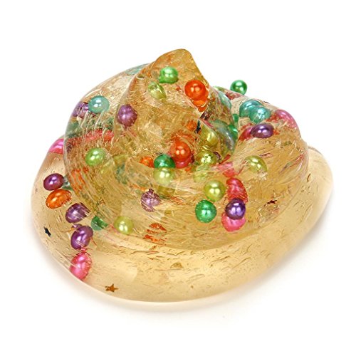 Morecome Pumpkin Jelly Toy Soft Slime Scented Stress Relief Toy Fun Sludge Toys (B)