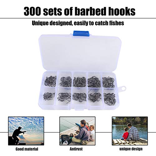 CandyTT 1 Set geschärfte Angelhaken Edelstahl-Angelhaken Effektives Angelgerät für den Außenbereich mit Aufbewahrungsbox… – Bild 6