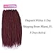 Aigemei Premium Kanekalon Crochet Braids Innocence Senegal Twist 18 Inch 90 Braids Total 7 Ounces (Red Color,530#)