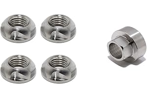 VOSANTU M12 304 Stainless Steel Anti-Theft Locking Nuts P1.75 Security Hardware Kit for Mountain Bike Awning Car Accessories for Styling Light Bar Safety,(4 Lock+ 1 Key)