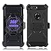 Venoro Compatible with ZTE Blade Z Max Case, ZTE ZMax Pro 2 Case, ZTE Sequoia Case, Shockproof Protection Case Cover with Belt Swivel Clip and Kickstand Compatible with ZTE Z982 (Black)