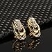 MOOCHI 18K Gold Plated Africa Royal Style Strands Chain Necklace Earrings Ring Bracelet Jewelry Set