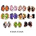 20 Pack 2 inch-4.5 inch Boutique clips Grosgrain Ribbon Halloween Hair Bows with Ghost Pumpkin Pattern for Little Toddlers Girls