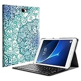 Fintie Samsung Galaxy Tab A 10.1 (NO S Pen Version) Keyboard Case, Smart Slim Shell Light Weight Stand Cover with Magnetically Detachable Wireless Bluetooth Keyboard for Tab A 10.1, Emerald Illusions