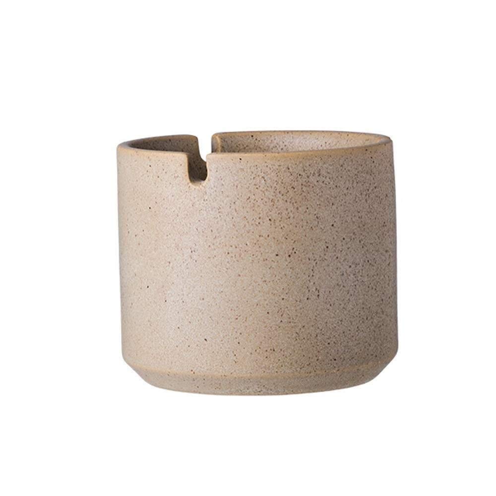 JIAHE115 Retro Ashtray Creative Vintage Ashtray, Cigar Cigar Ashtray Elegant Leisure (Color : Khaki)