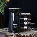 SimpleTaste Automatic Milk Frother, 4.2 x 4.2 x 7.7 inches, Black