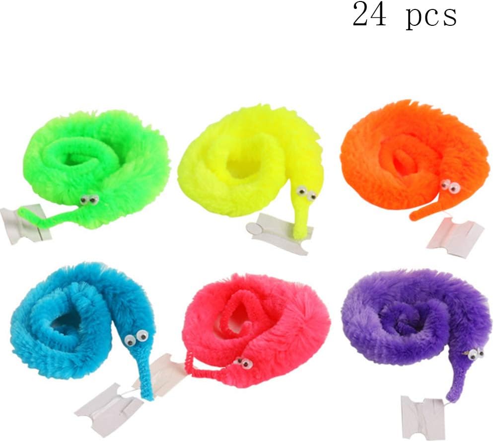 magic wiggly twisty fuzzy worm toy